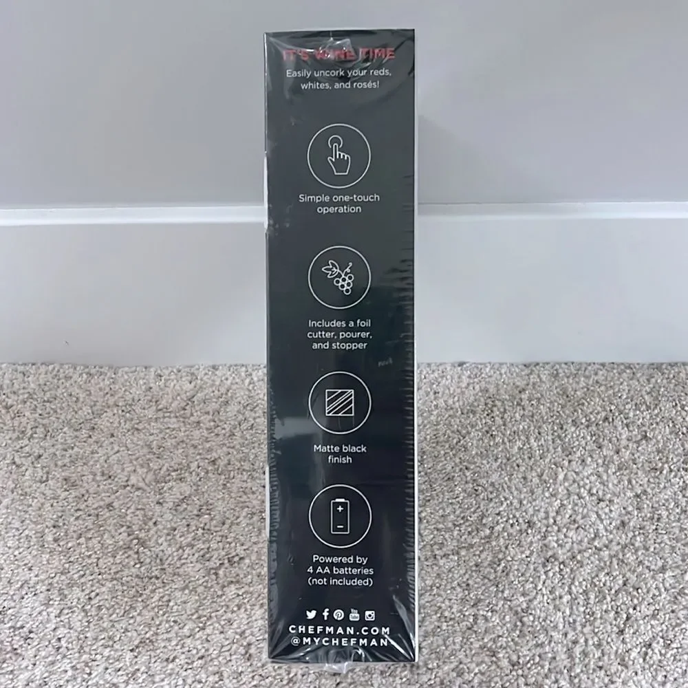 NWOT CHEFMAN Electric Wine Opener
